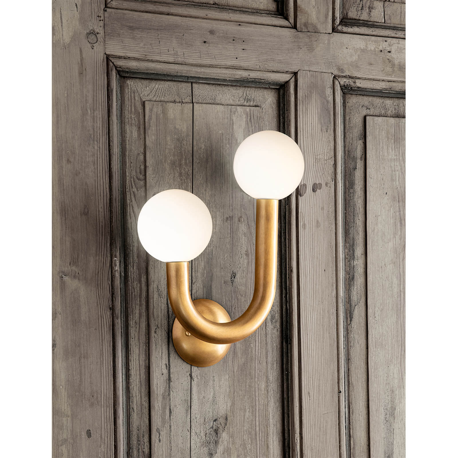 Happy Sconce Left Side (Natural Brass), by Regina Andrew Detroit, 11.25" width x 16.25" height x 5.5" depth thumbnail 3