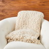 Textured Boucle ThrowNatural, by Global Views, 5'10" length x 5' width thumbnail 3