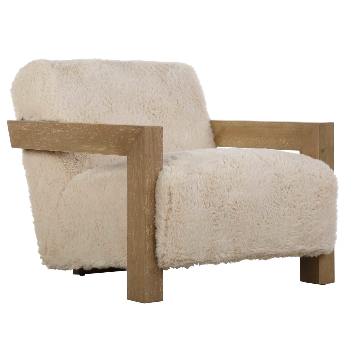 Jackson Sheepskin Accent Chair, by Uttermost, 29" width x 30" height x 36" depth View 5