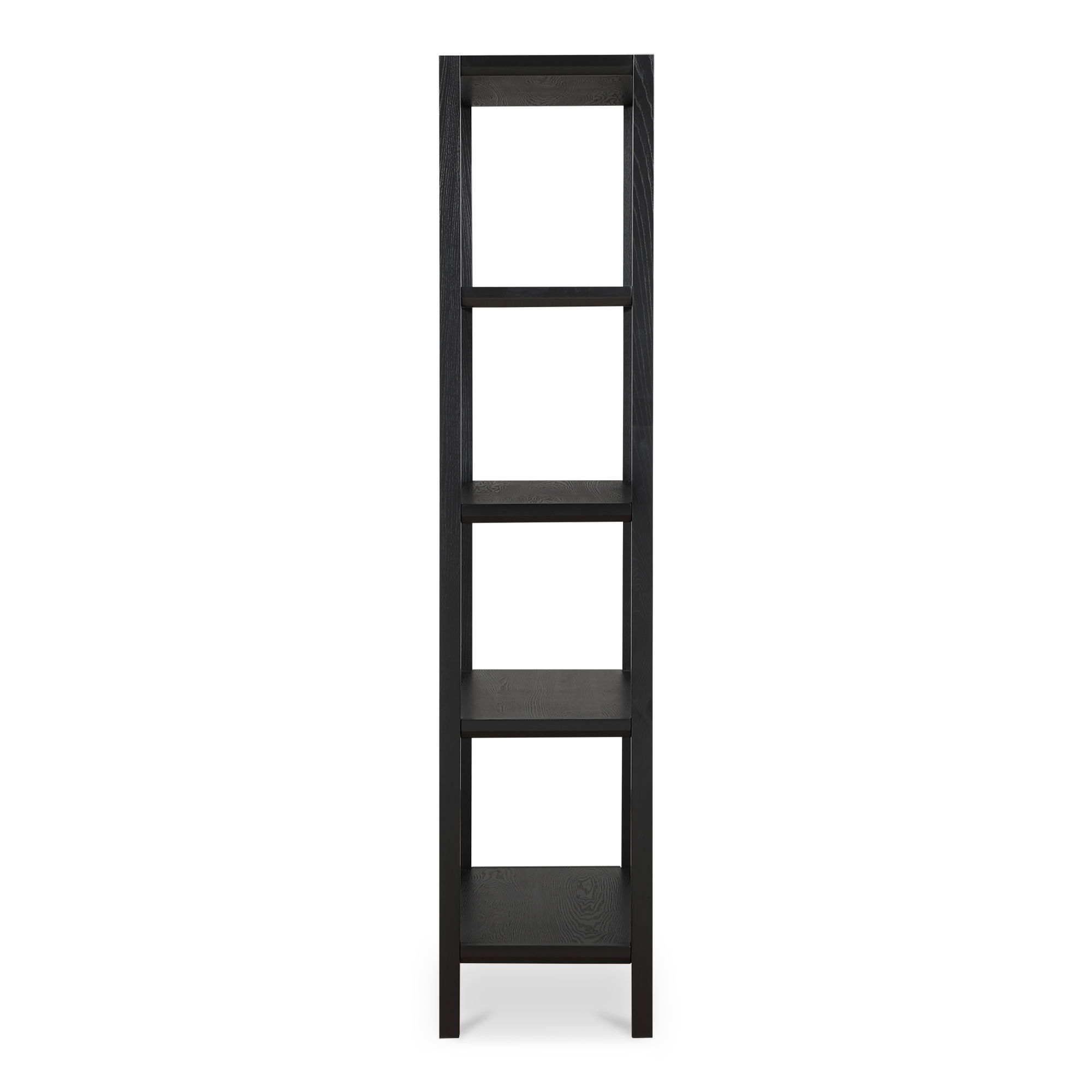 Nolan Bookcase Black, Shelving & Bookcase by Moe's Home, 35" width x 80" height x 17.5" depth View 3