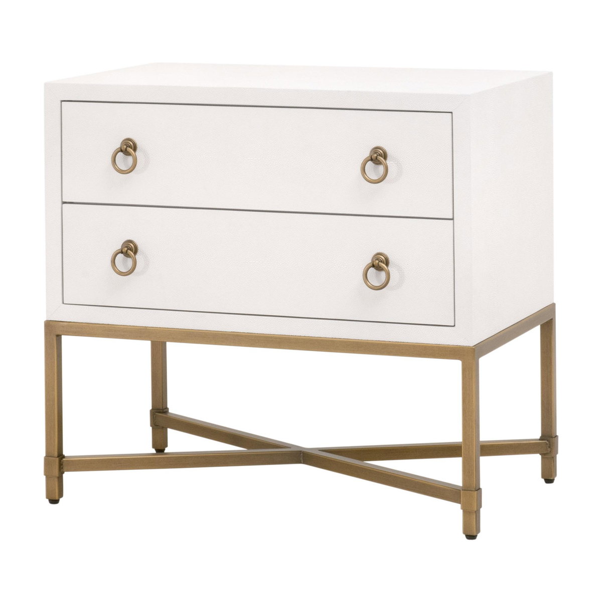 Strand Shagreen 2-Drawer Nightstand, by Essentials for Living, 32" width x 30" height x 19" depth View 3