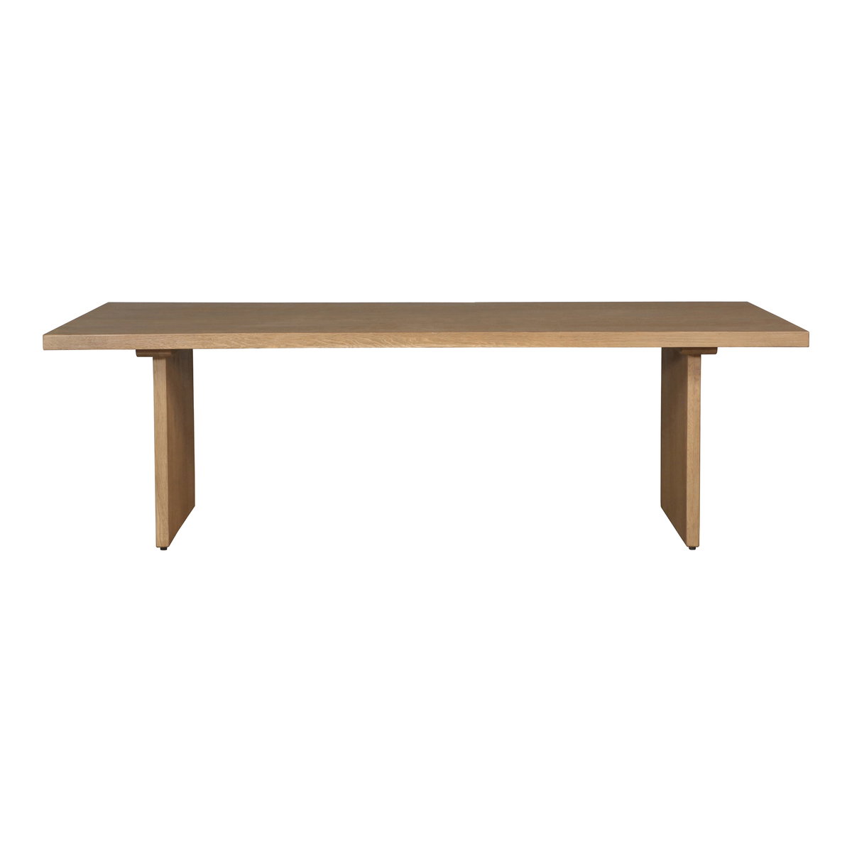 Koshi Dining Table Sandblasted Amber Oak, by Moe's Home, 96" width x 30" height x 40" depth View 1