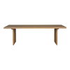 Koshi Dining Table Sandblasted Amber Oak, by Moe's Home, 96" width x 30" height x 40" depth thumbnail 1