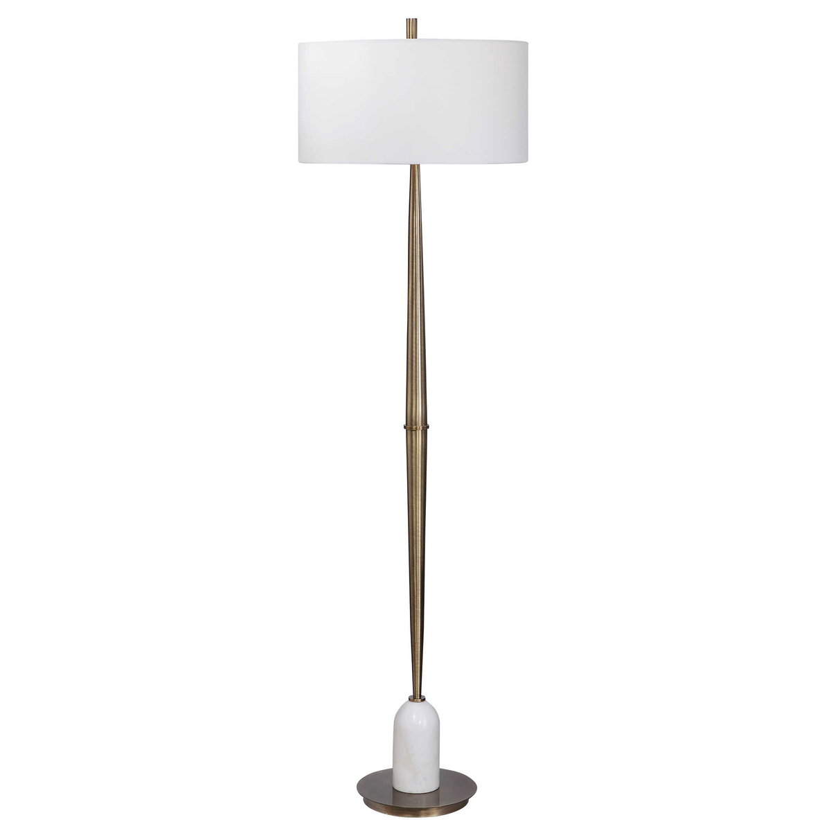 Minette Mid-Century Floor Lamp, by Uttermost, 20" width x 70.5" height x 20" depth View 1