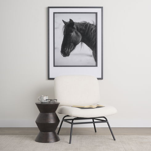 Odessa Dark Brown Wood Accent Table