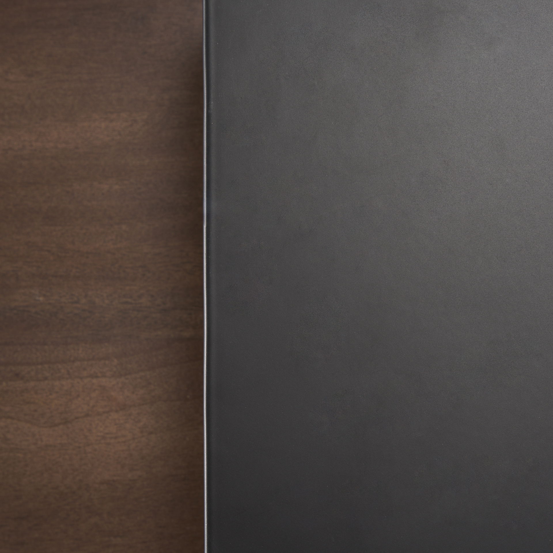 Charles Matte Black Metal with Wood Shelf Square Accent Table large image 