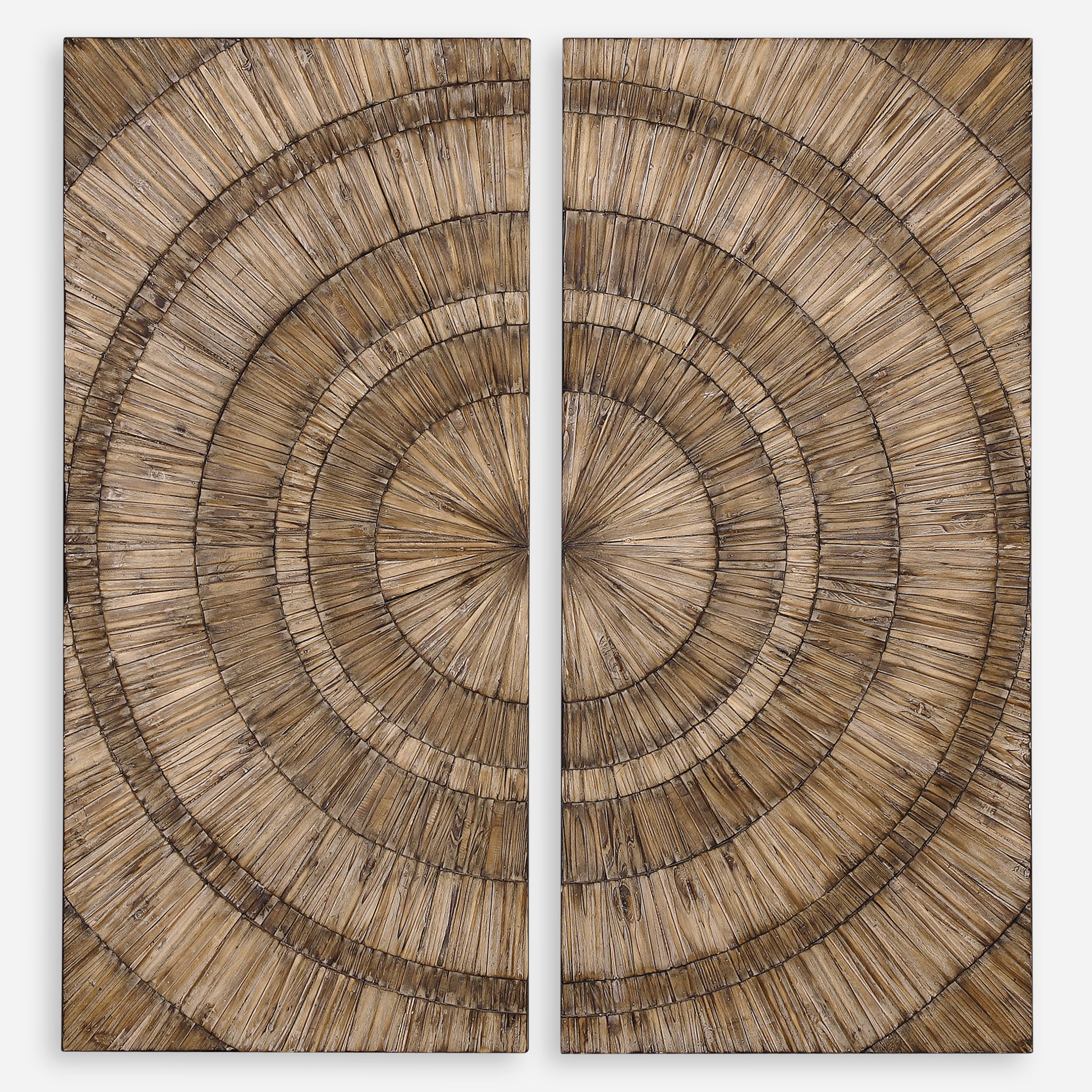 Lanciano Wood Wall Art, Sculptural Wall Art by Uttermost, 24" width x 52" height x 2" depth View 1
