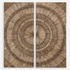 Lanciano Wood Wall Art, Sculptural Wall Art by Uttermost, 24" width x 52" height x 2" depth thumbnail 1
