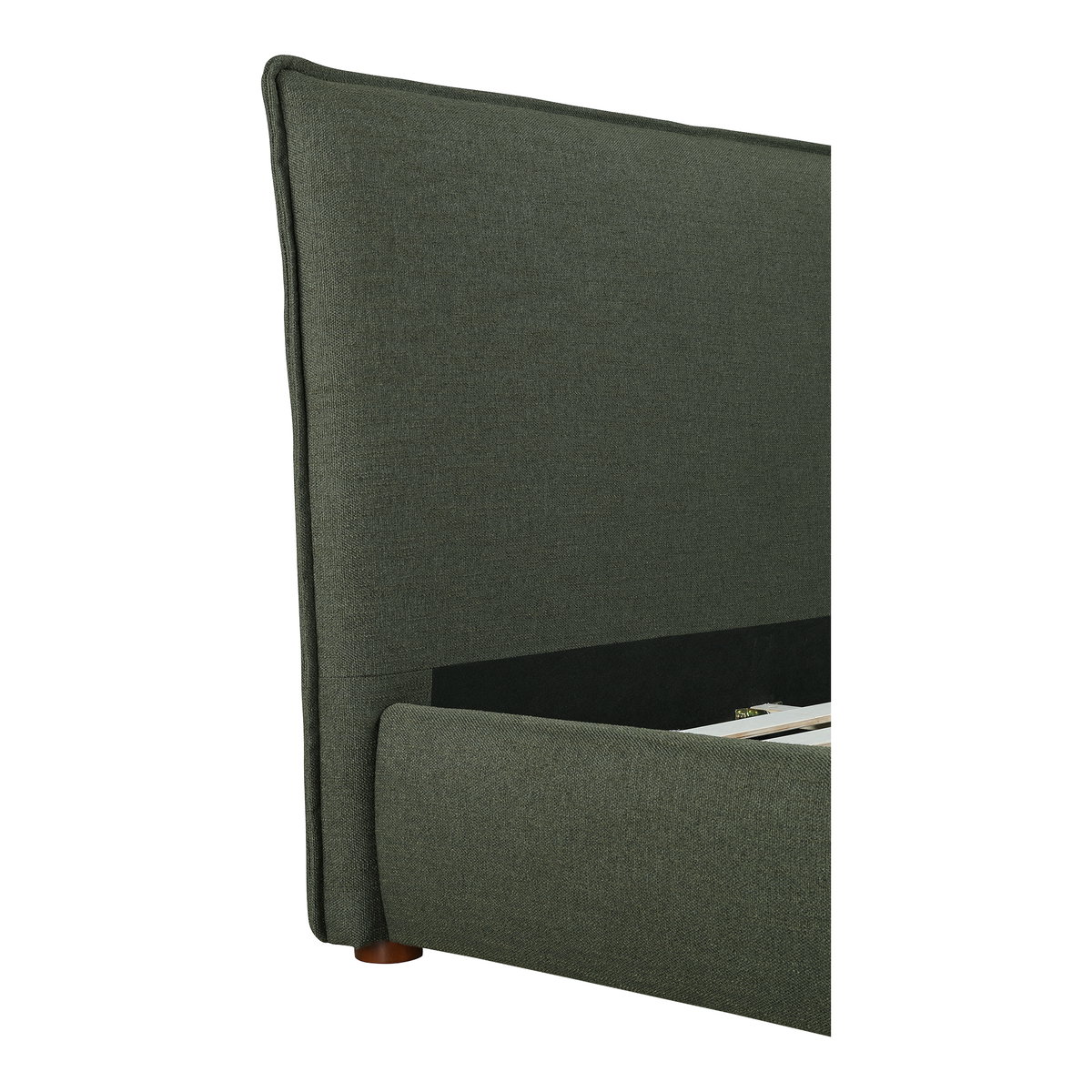 Luzon King Bed Deep Forest, by Moe's Home, 85.5" width x 45.5" height x 88.5" depth View 8