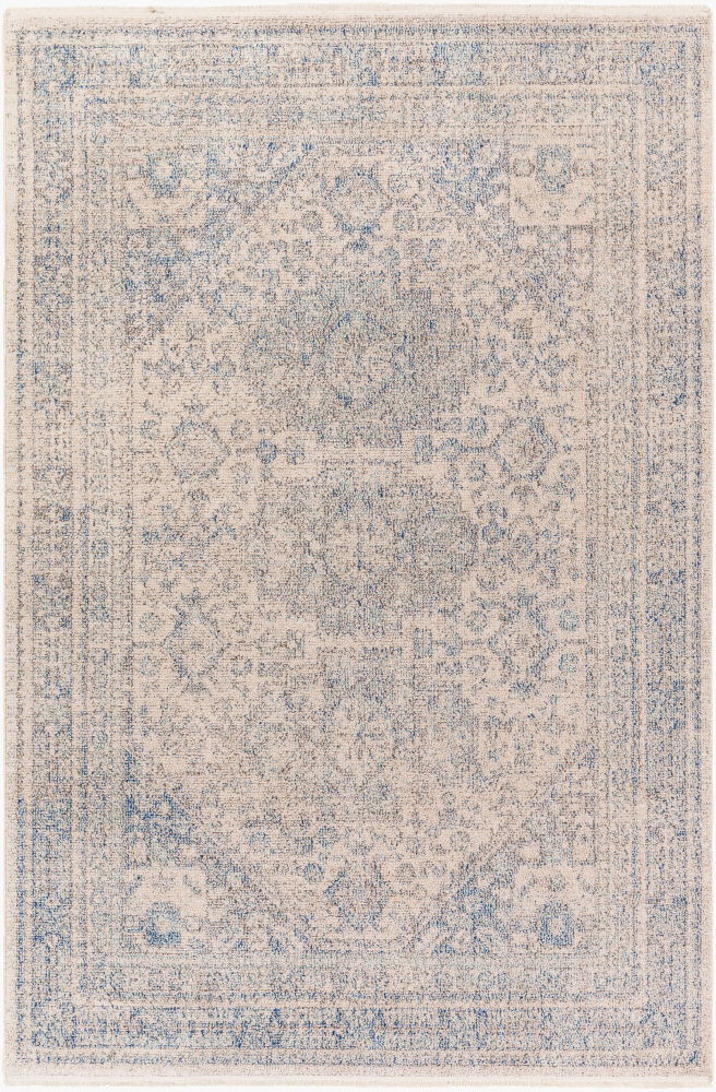 Subtle Machine Woven Rug, by Surya, 1'3.75" length x 1'3.75" width