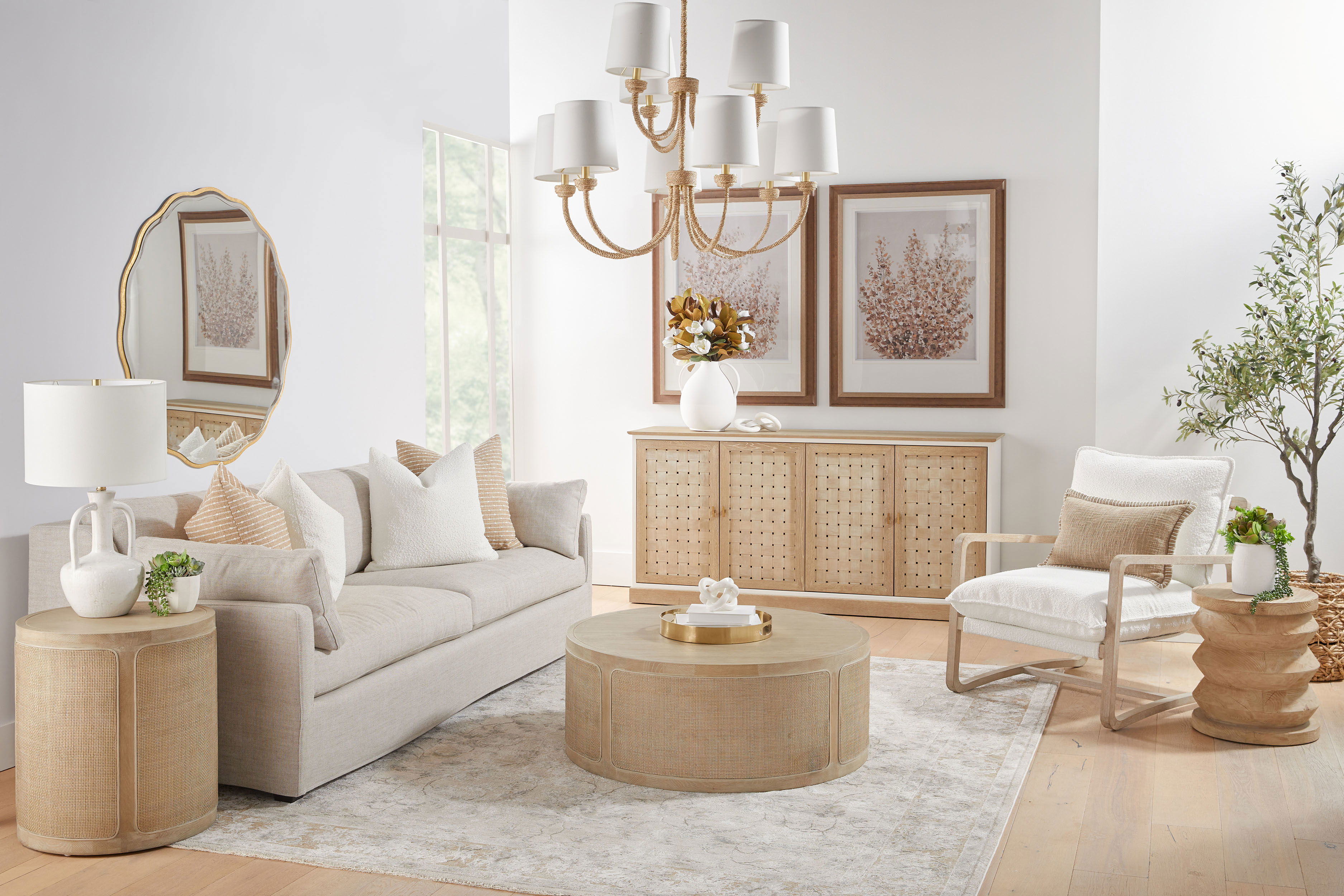 Cane End Table large image 