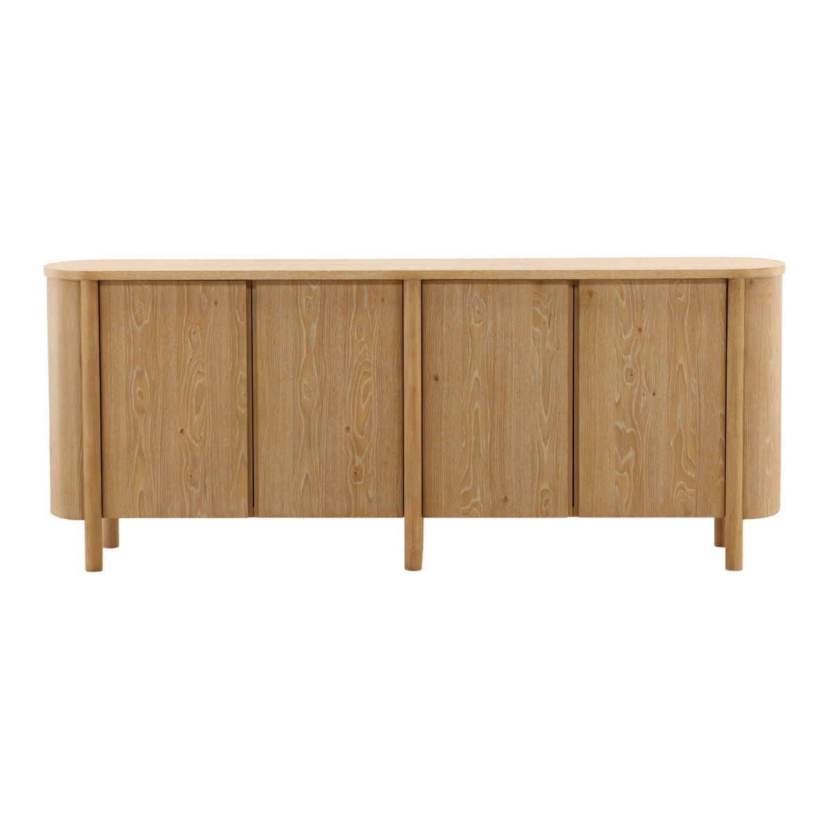 Raelyn Sideboard Natural, Sideboards & Buffet by Dovetail, 84" width x 34" height x 18.1" depth View 2