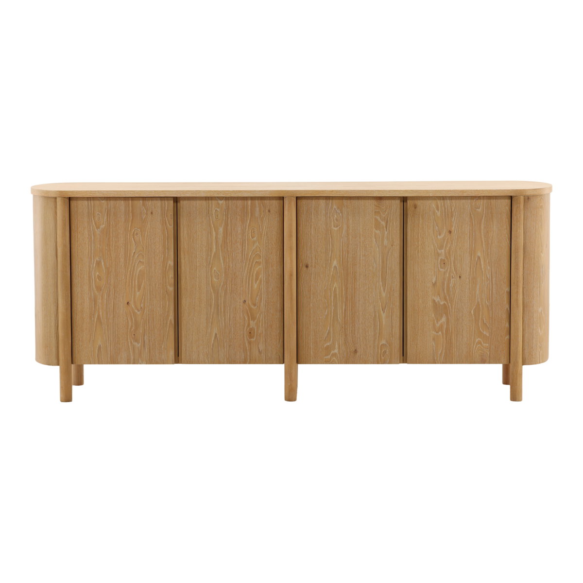 Raelyn Sideboard Natural, Sideboards & Buffet by Dovetail, 84" width x 34" height x 18.1" depth View 2