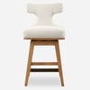 Klismos Off-White Fabric Counter Stool, Counter & Bar Stool by Uttermost, 20" width x 38.25" height x 21.5" depth thumbnail 1