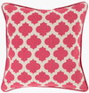 Morrocan Printed Lattice Accent Pillow Down, Decorative Pillow by Surya, 18" length x 18" width thumbnail