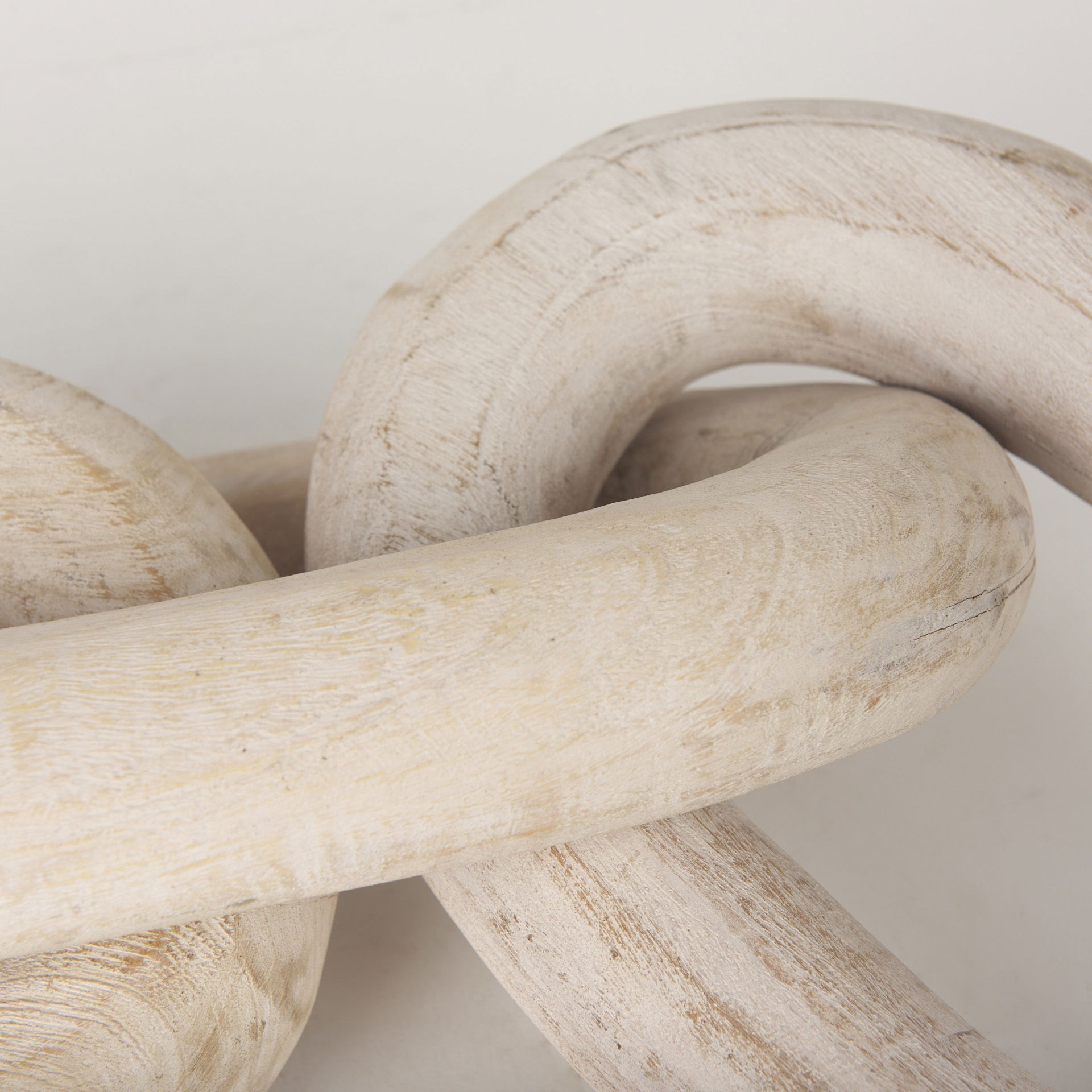 Tayla Large Blonde Wood Chain Link, Decorative Object by Mercana, 9.5" length x 2" width x 21" height View 8