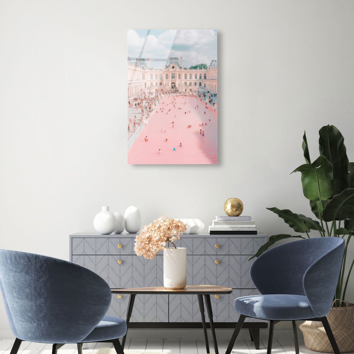 Pink Pool (No Embellishment), Art by Oliver Gal,  20x30 View 3