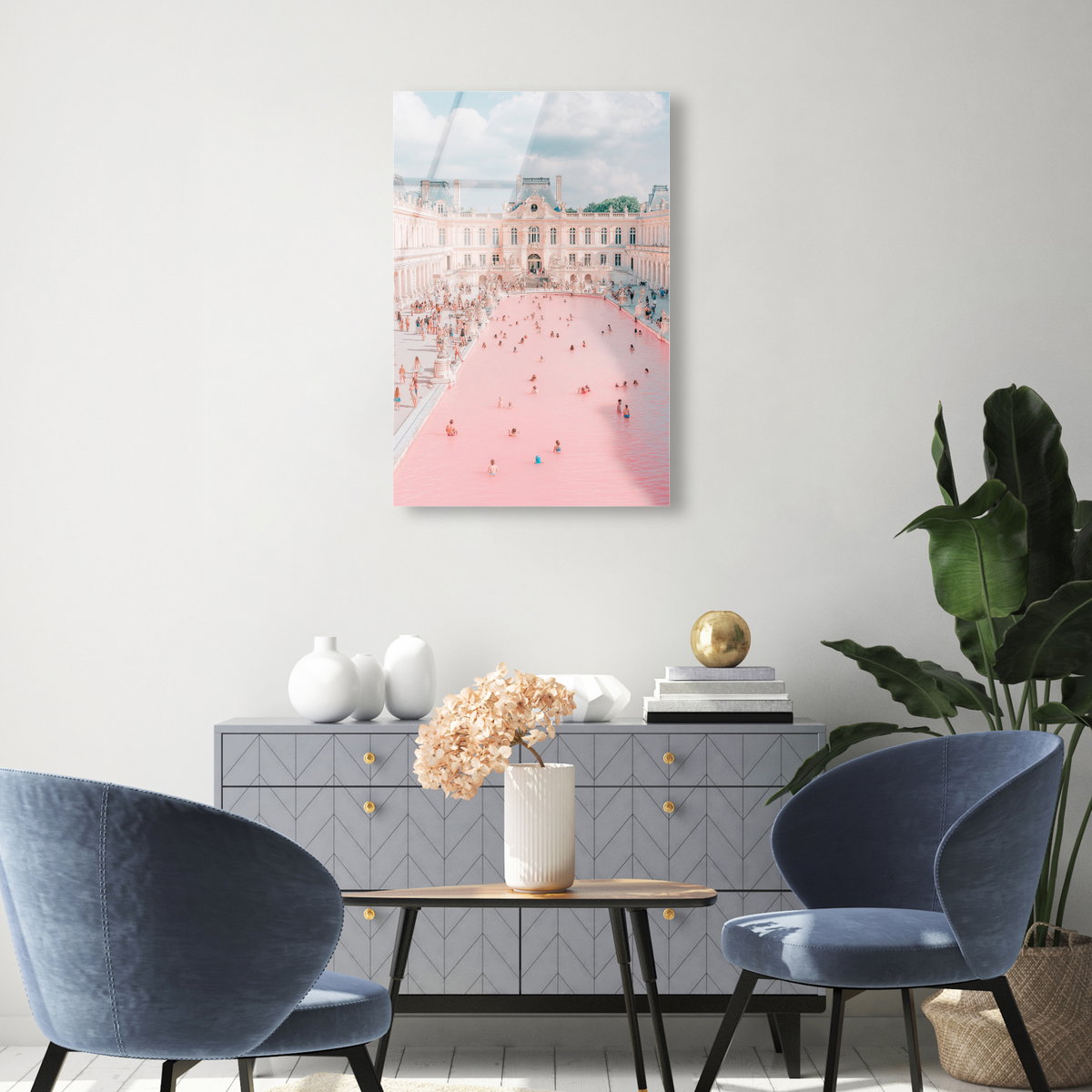 Pink Pool (No Embellishment), Art by Oliver Gal,  20x30 View 3
