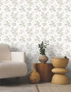 Anemone Toile Taupe Wallpaper, by York Wall, 33' length x 1'8.5" width x 0.02" depth thumbnail 2