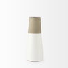 Garand Medium 15H Two-Toned White Natural Ceramic Jug, Decorative Jar by Mercana, 7.48" length x 5.12" width x 13.58" height thumbnail 6