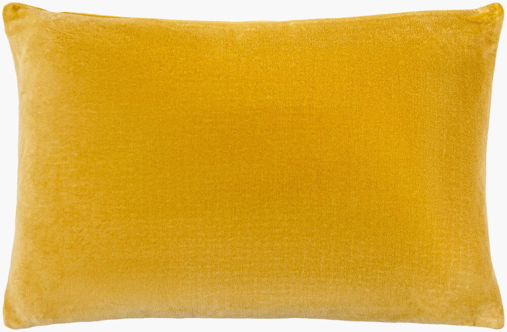 Cotton Velvet Lumbar Pillow, Decorative Pillow by Surya, 13" length x 20" width