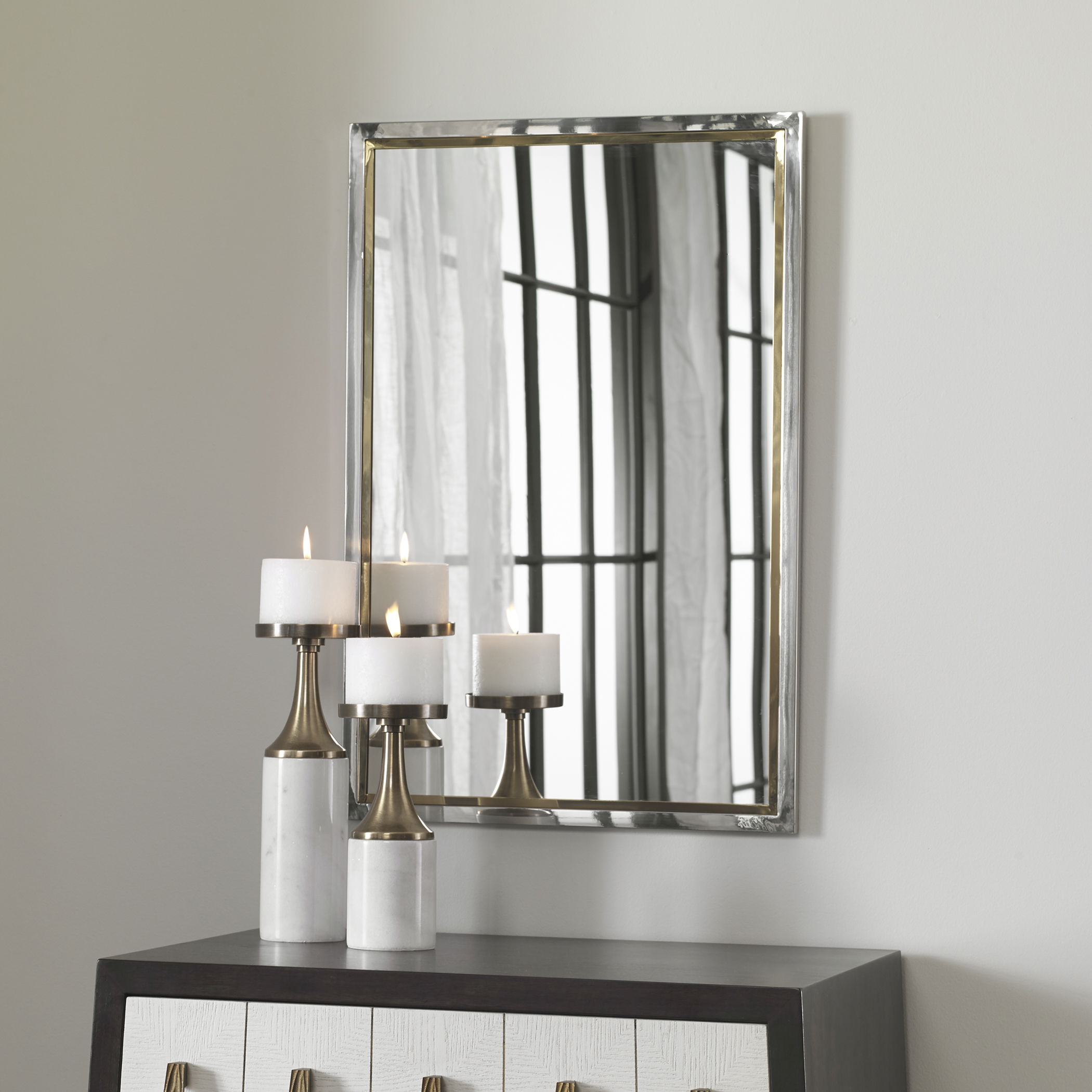 Locke Chrome Vanity Mirror large image 