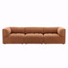 Magda Sofa Terracotta, Sofas & Sectional by Dovetail, 113.5" width x 29.43" height x 40.5" depth thumbnail 2