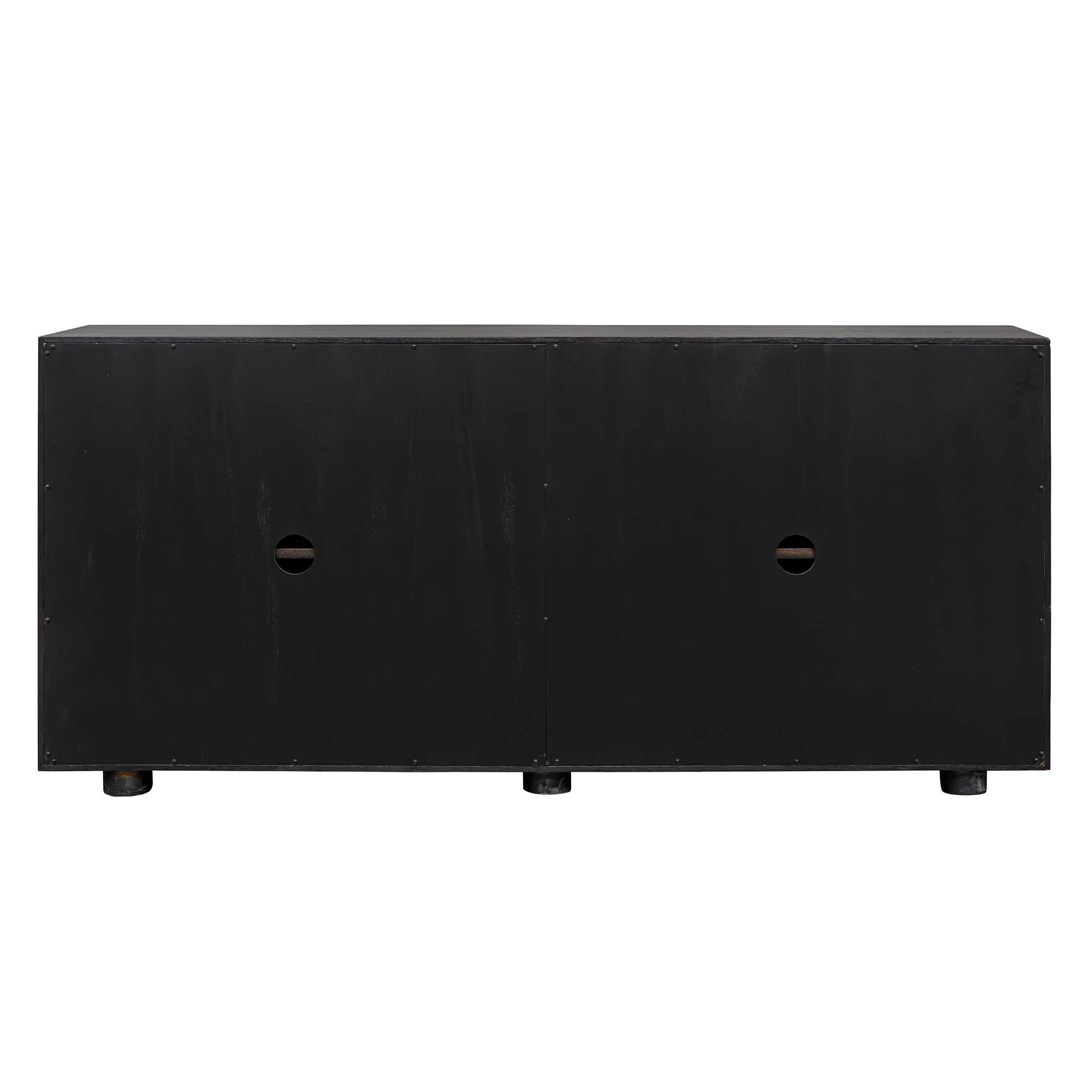 Stevenson Chiseled 4 Door Cabinet, Furniture by Uttermost, 74" width x 34" height x 18" depth View 7
