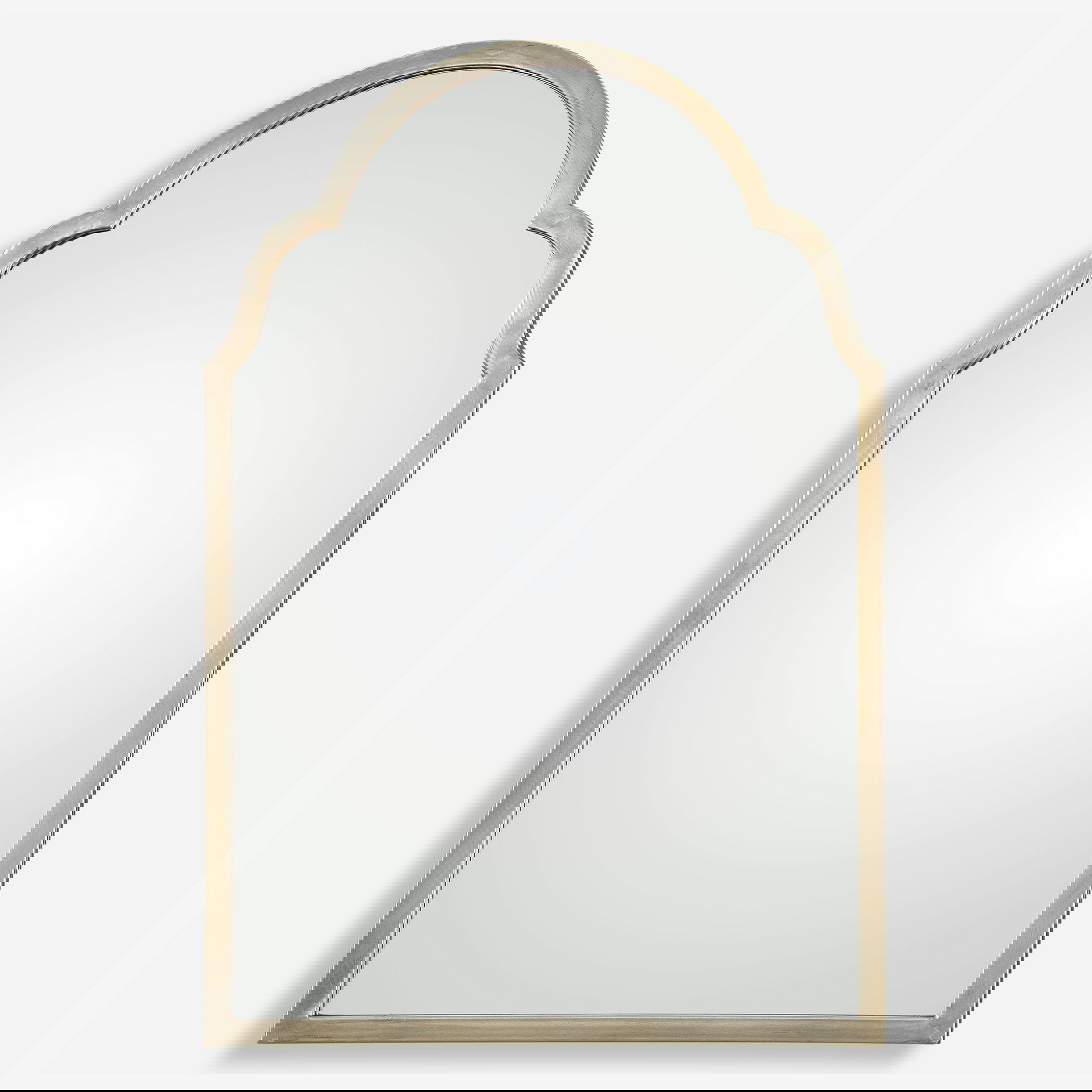 Brayden Petite Silver Arch Mirror, by Uttermost, 20.12" width x 30.12" height x 1.12" depth View 1