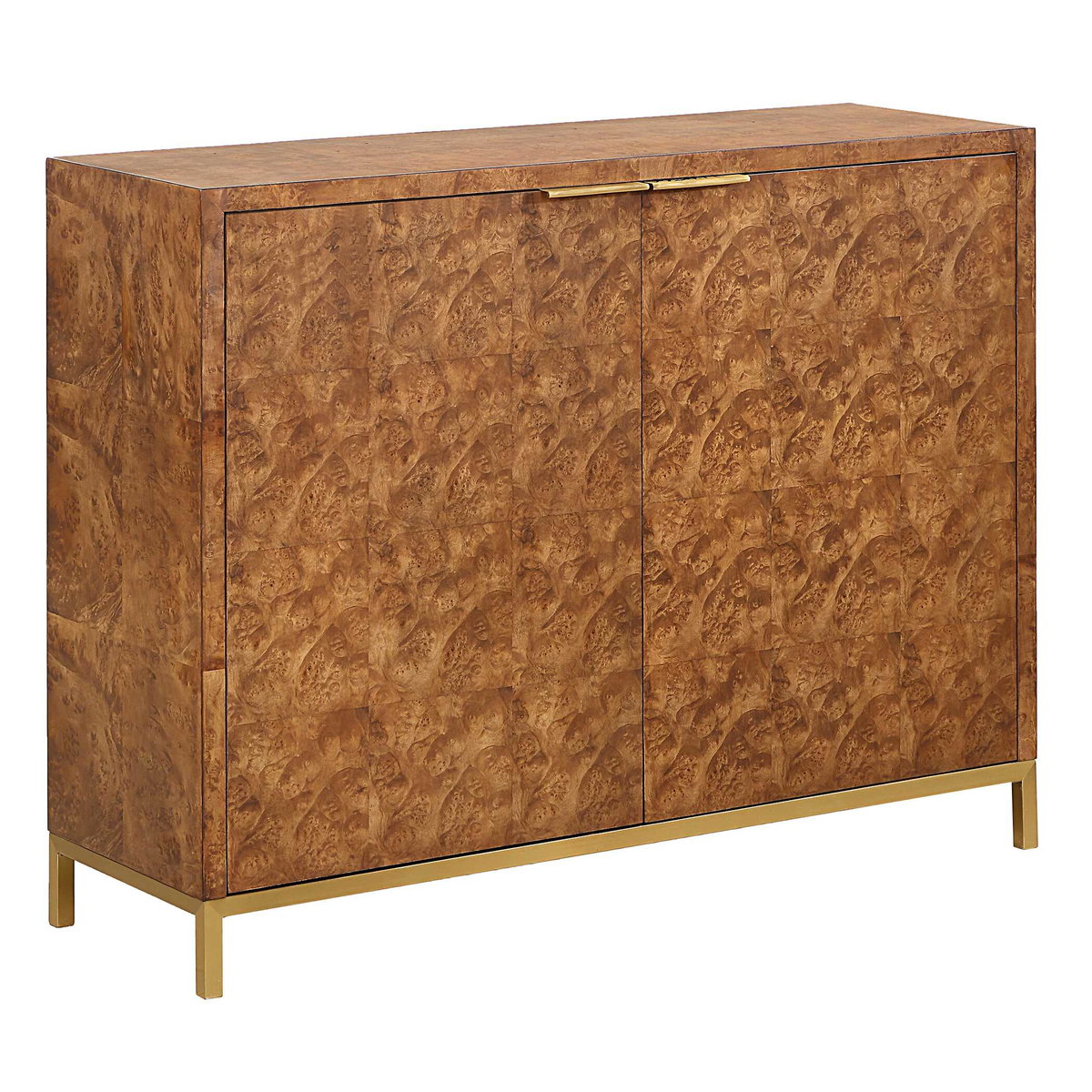 Jethro Burl 2 Door Cabinet, Furniture by Uttermost, 40" width x 32" height x 13" depth View 8