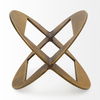 Cusco I (Small) 5L x 5W Gold Geometric Decorative Object, by Mercana, 5" length x 5" width x 5.5" height thumbnail 5