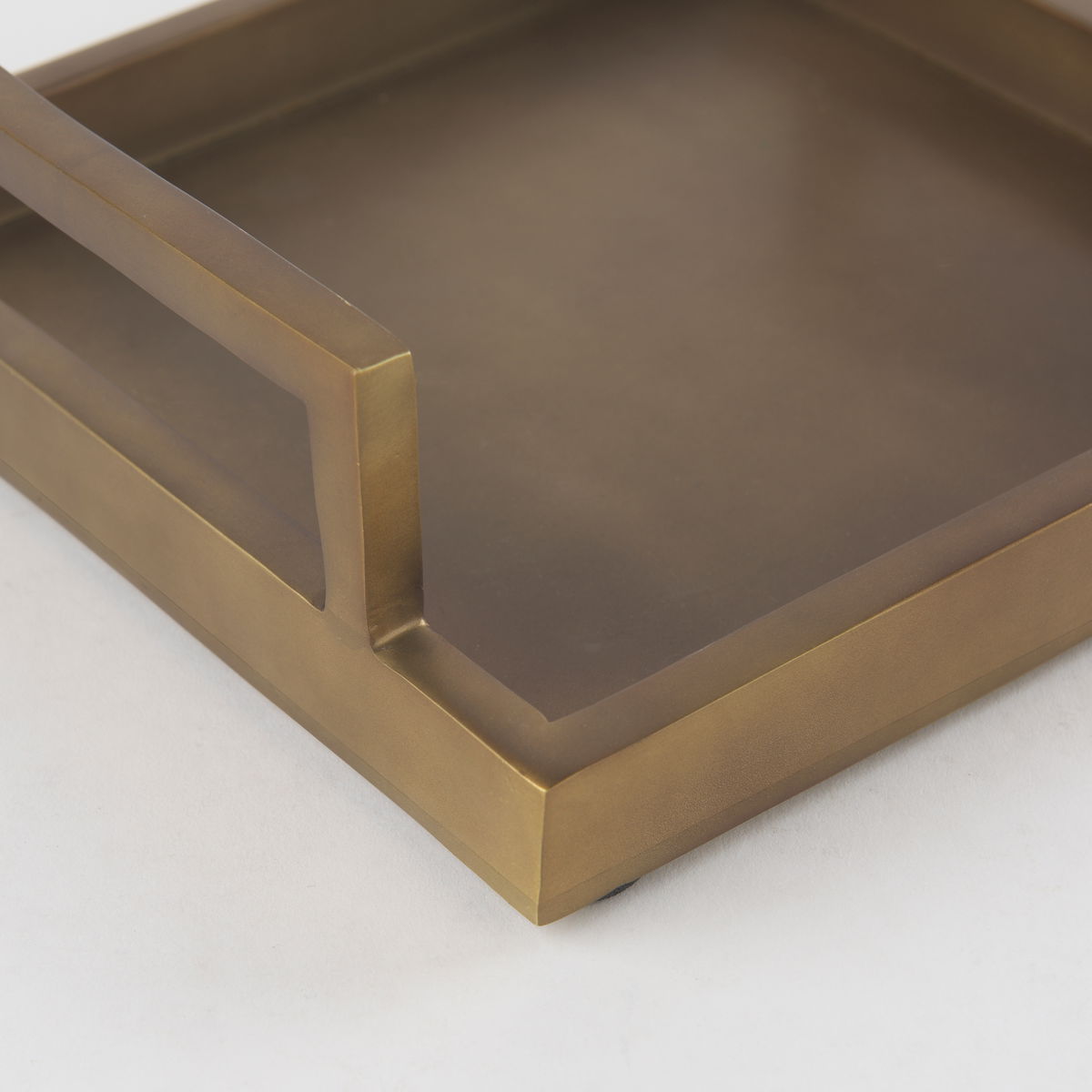 Shay Aluminium Tray - Small, Decorative Tray by Mercana, 9.5" length x 9.5" width x 3" height View 11