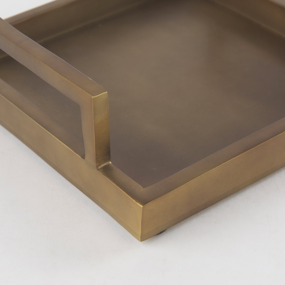 Shay Aluminium Tray - Small, Decorative Tray by Mercana, 9.5" length x 9.5" width x 3" height View 11