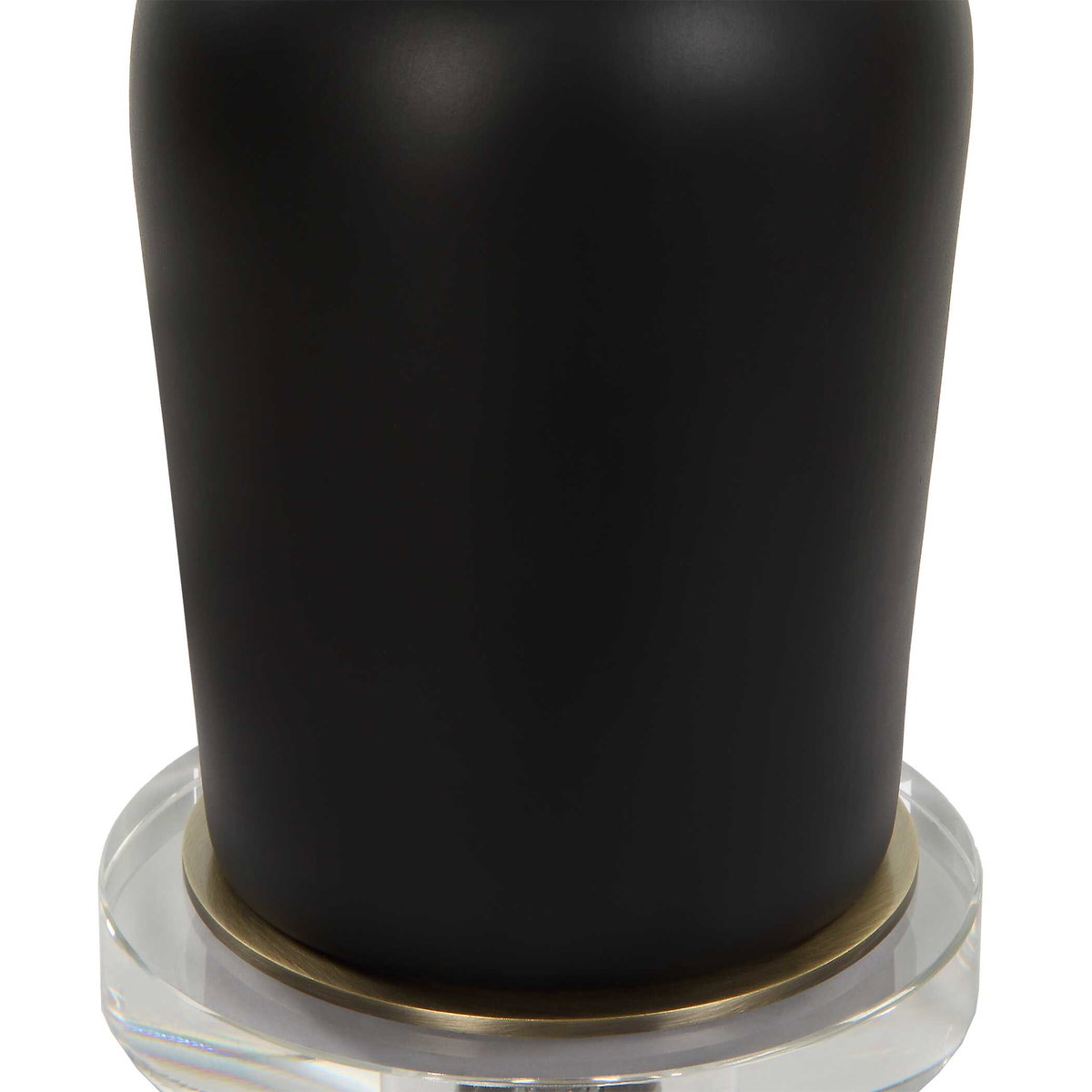 Caviar Black Table Lamp, by Uttermost, 17" width x 32.75" height x 17" depth View 8