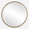 Sutton Aged Gold Round Mirror, by Uttermost, 47.25" width x 47.25" height x 1.5" depth thumbnail 1