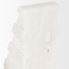 Cavetto White Marble Bookends with rough carving S/2, by Mercana, 4.25" length x 2.5" width x 6" height thumbnail 11