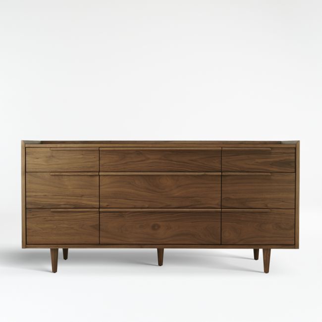 Online Designer Bedroom Tate Walnut 9-Drawer Dresser