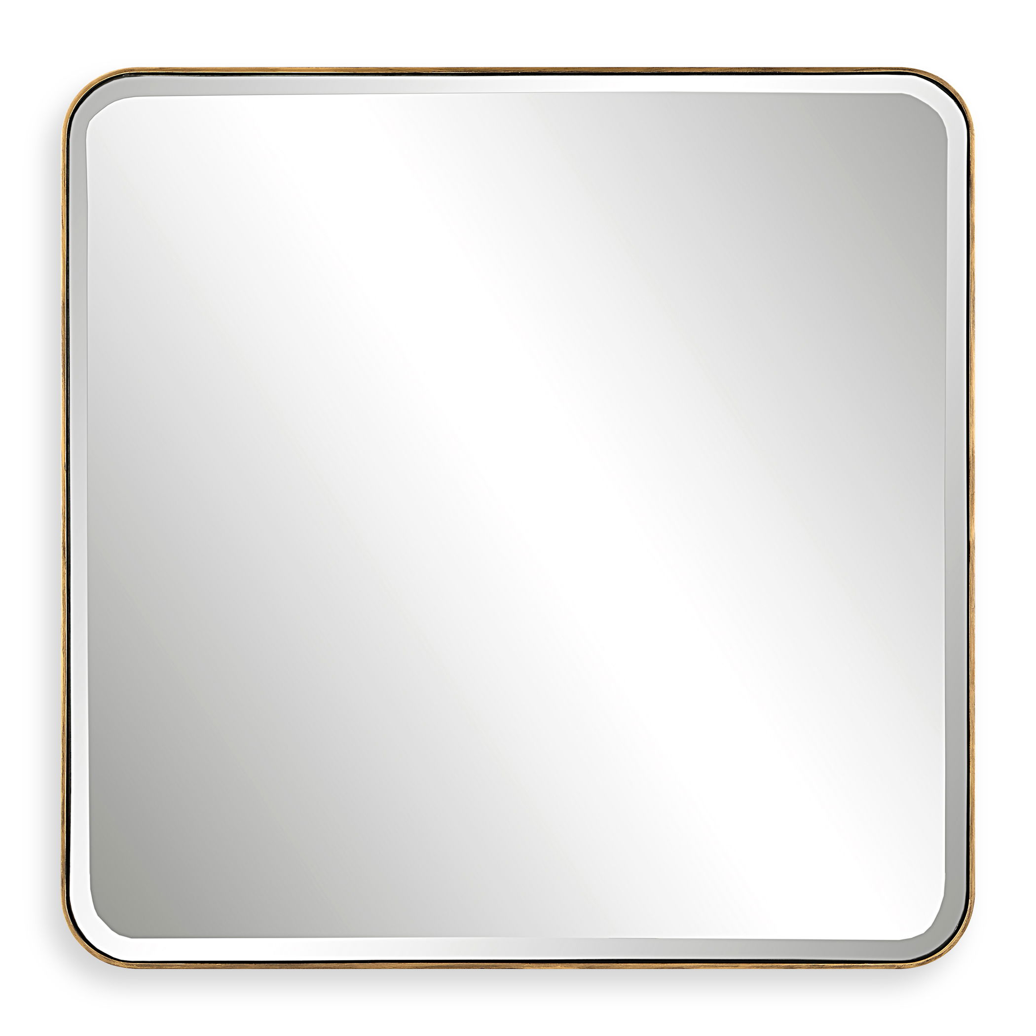 Hampshire Square Gold Mirror large image 