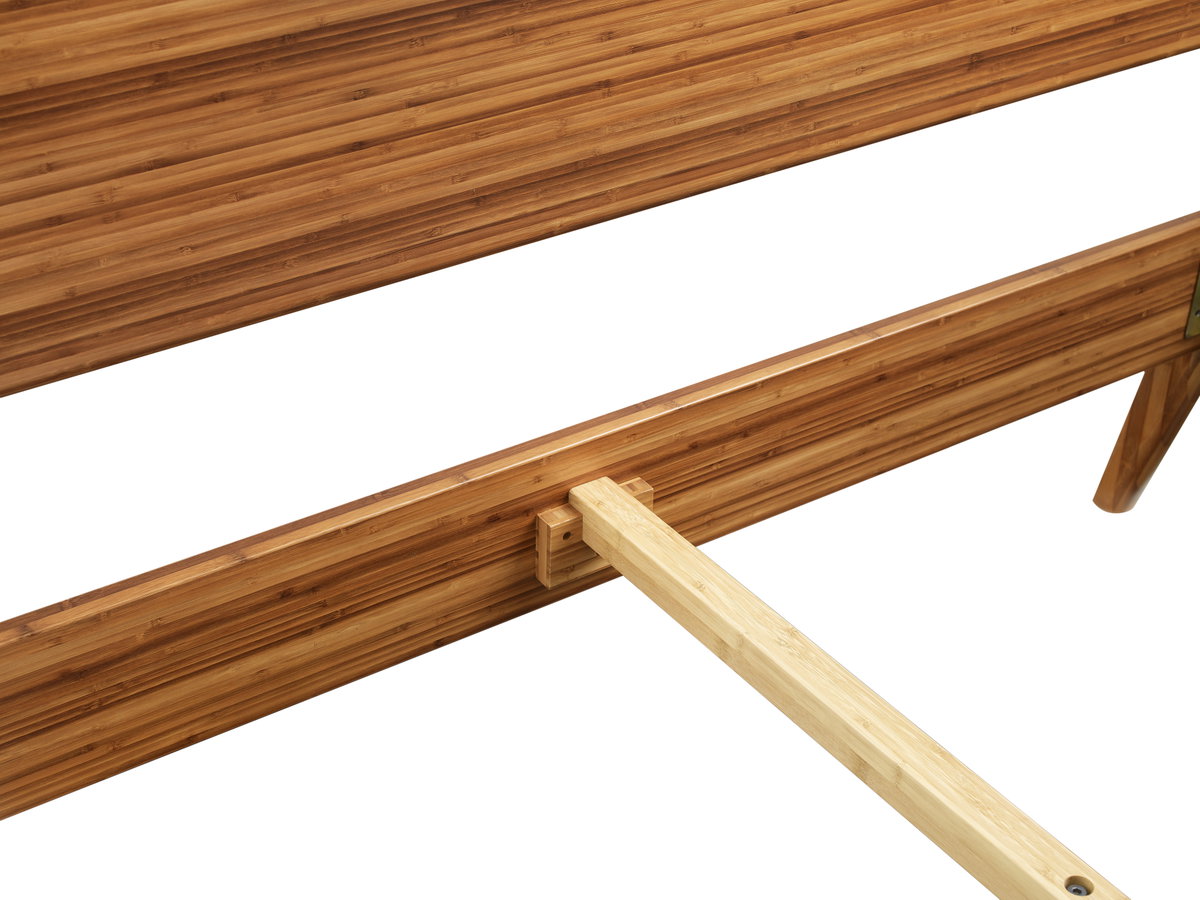 Ventura Cal King Platform Bed, Amber, by Greenington, 91.25" length x 76.5" width x 39.5" height View 4