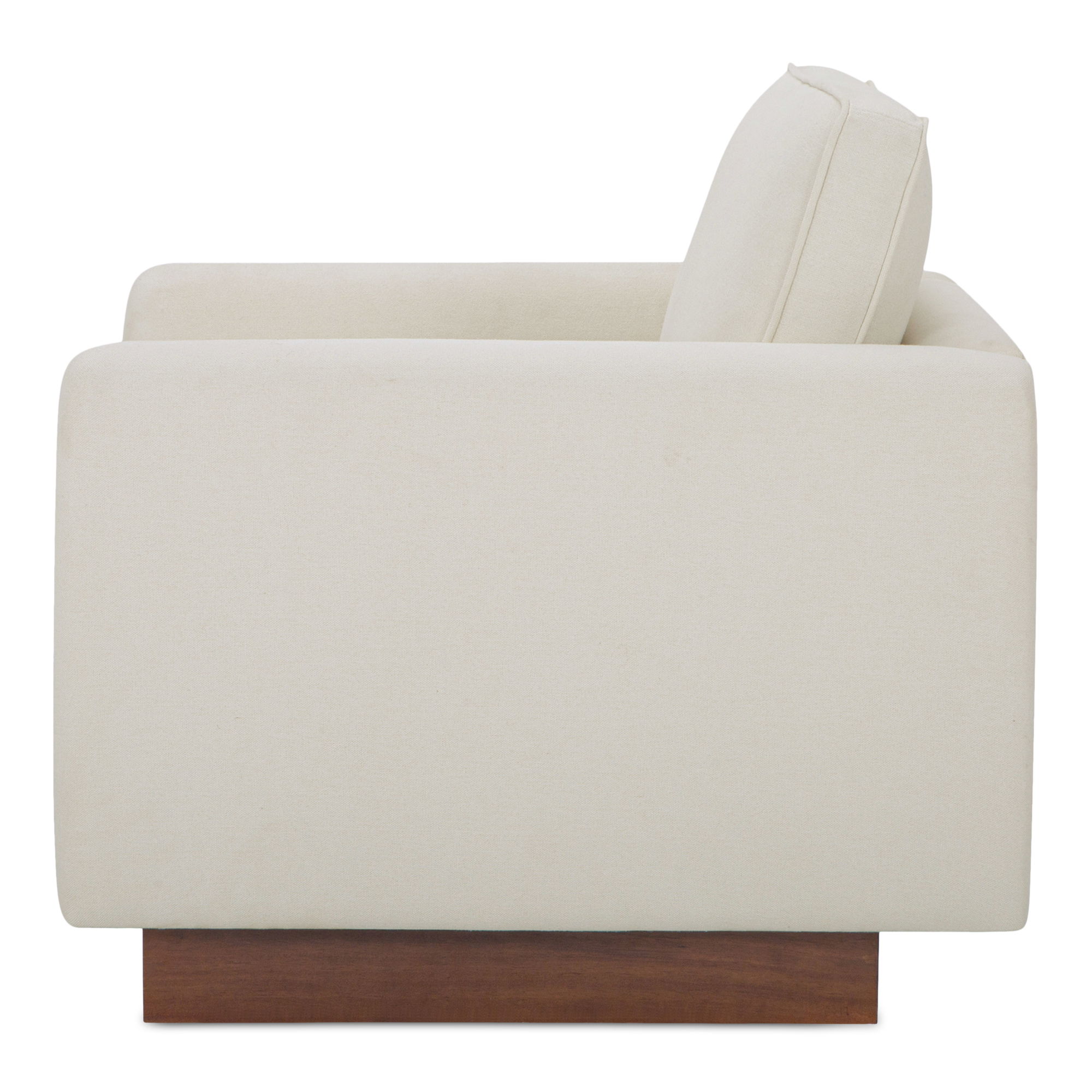 Vernon Accent Chair White, by Moe's Home, 33.5" width x 30.7" height x 35.4" depth View 3