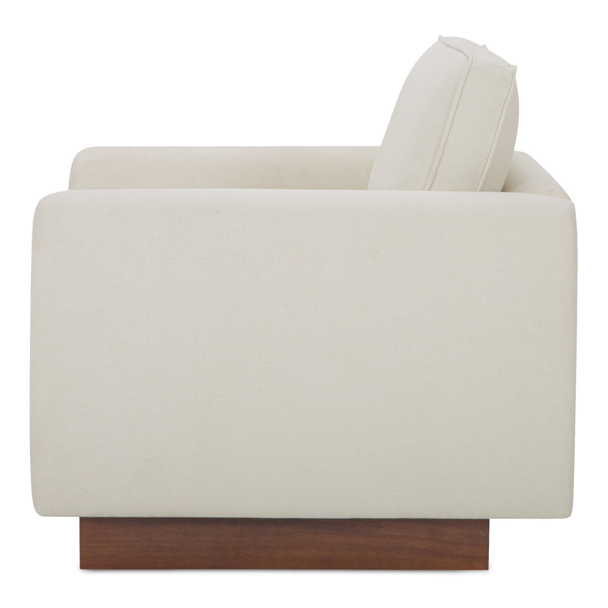Vernon Accent Chair White, by Moe's Home, 33.5" width x 30.7" height x 35.4" depth View 3