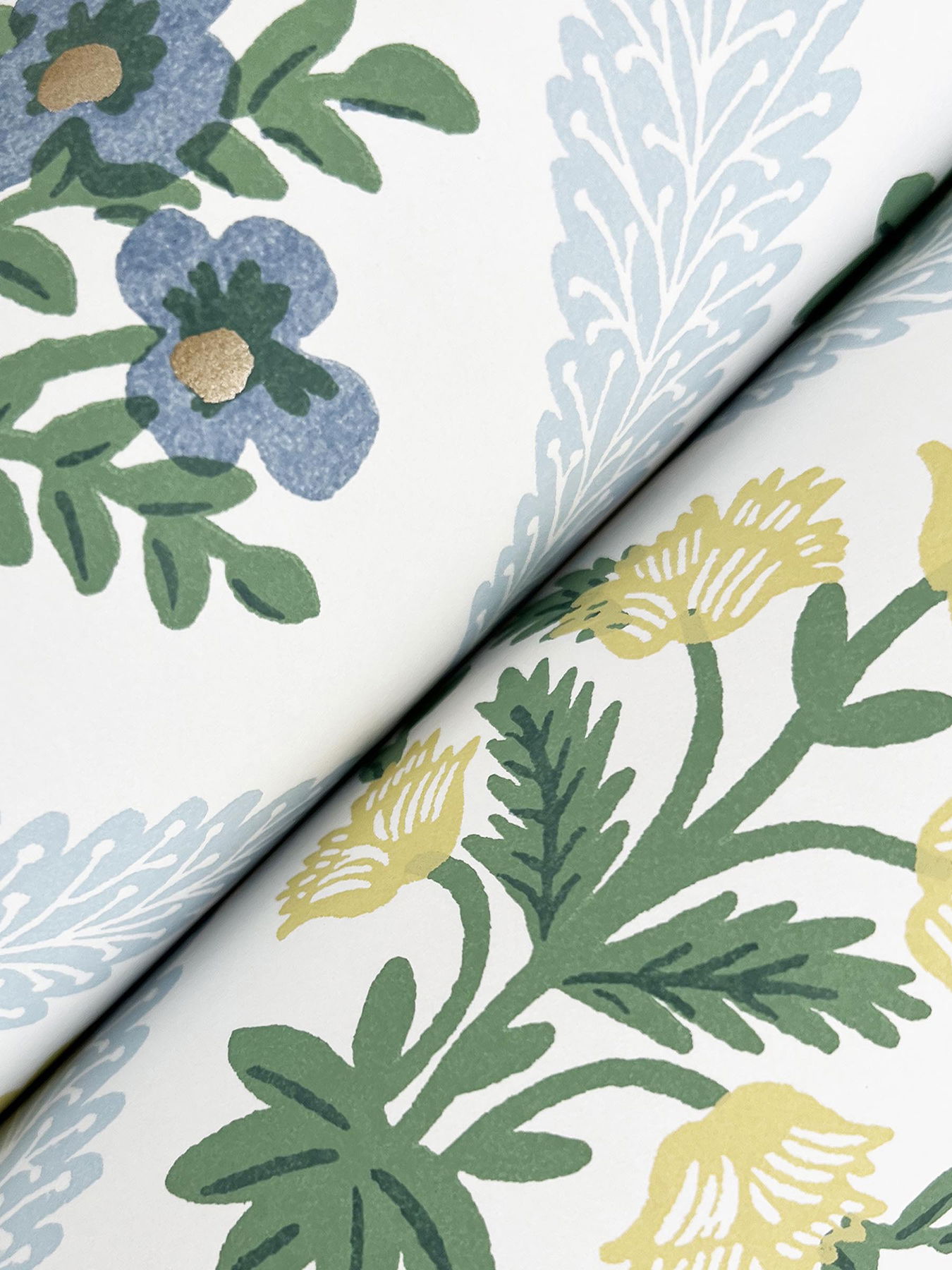 Estee Garden Blue Wallpaper large image 