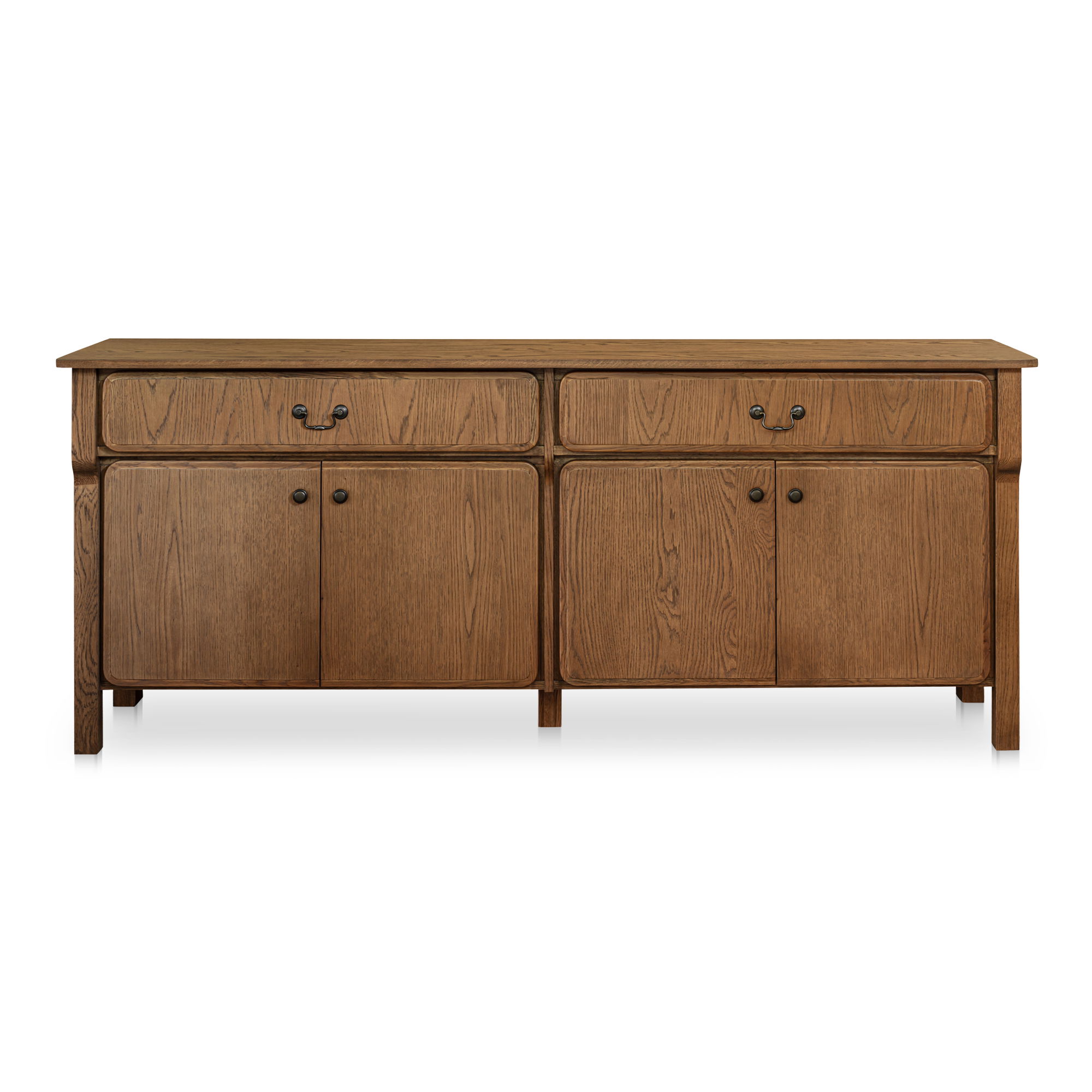 Caroline Sideboard Warm Brown, Cabinets & Sideboard by Moe's Home, 78.5" width x 32" height x 19.76" depth View 1