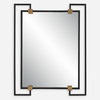Ivey Rectangle Industrial Mirror, by Uttermost, 2'8.5" width x 3'6" height x 2.5" depth thumbnail 1