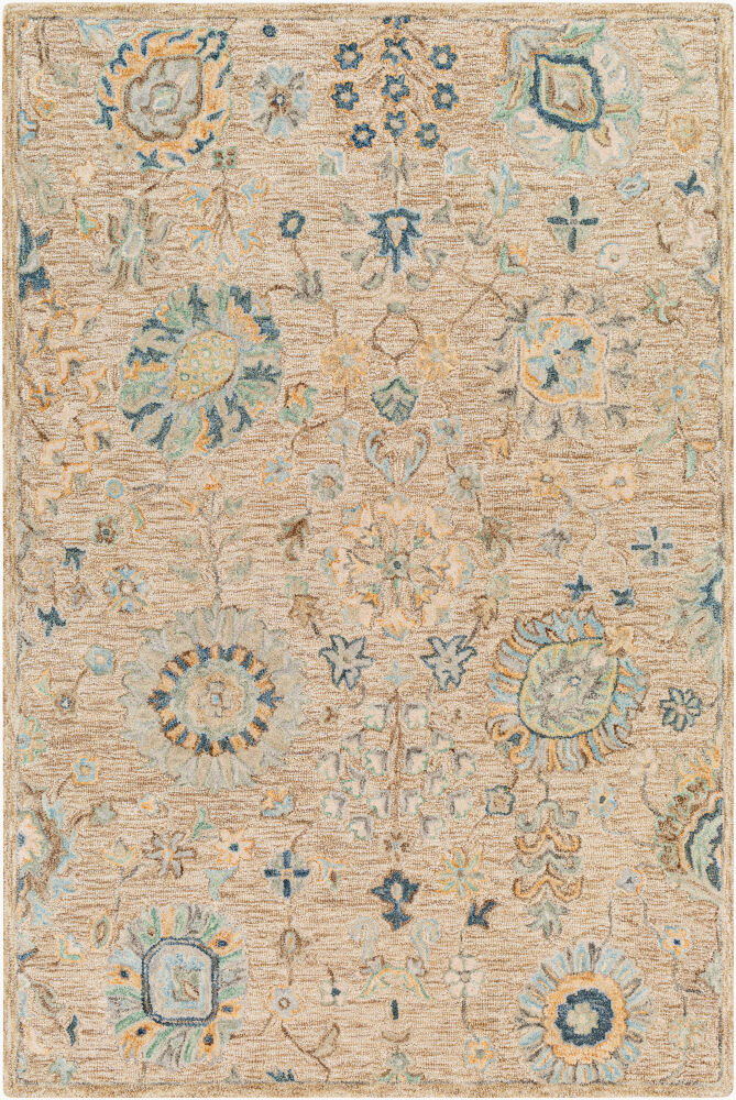 Lazio Handmade Rug, by Surya, 1'6" length x 1'6" width