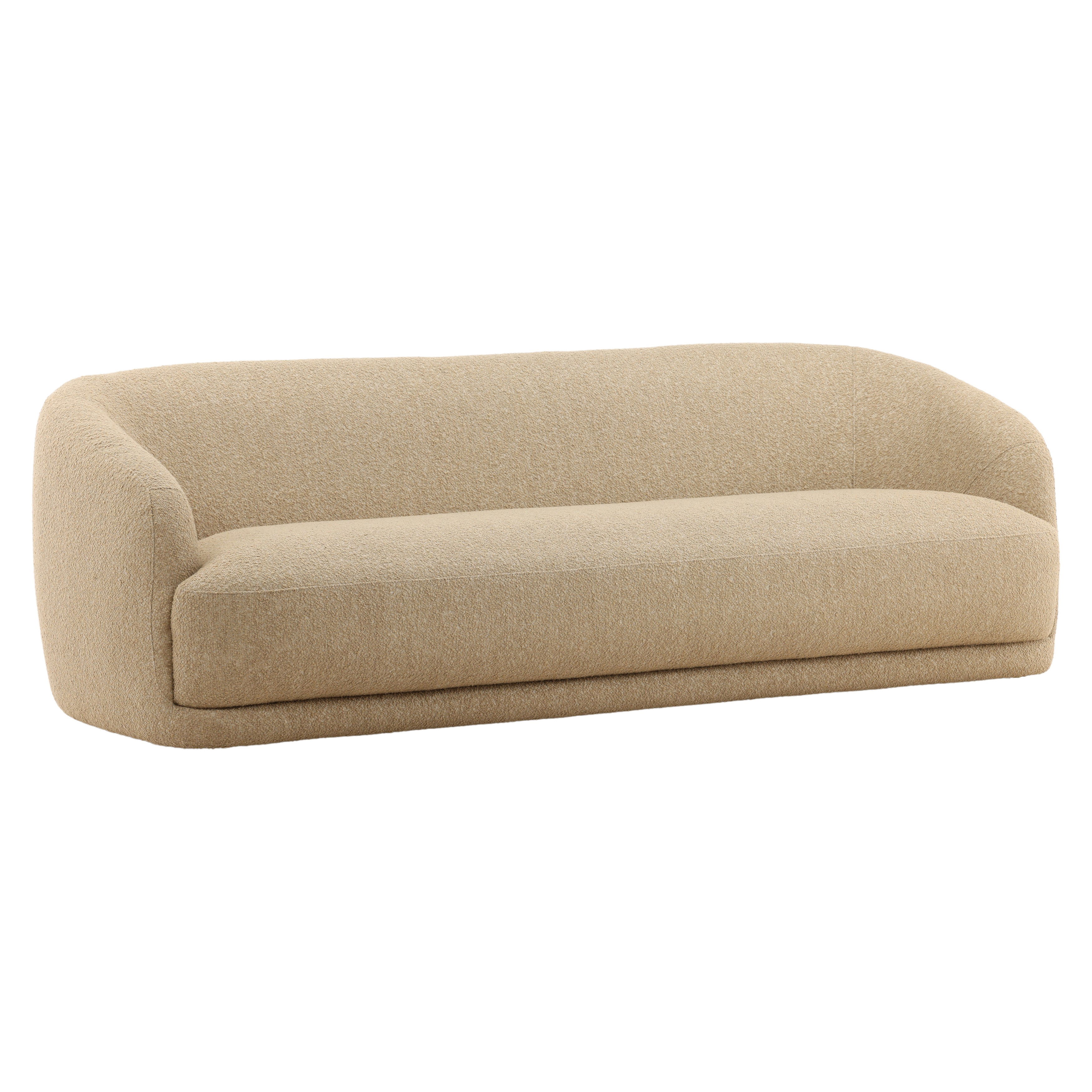 Yulissa Sofa Camel, Sofas & Sectional by Dovetail, 94.5" width x 30" height x 38.5" depth View 1