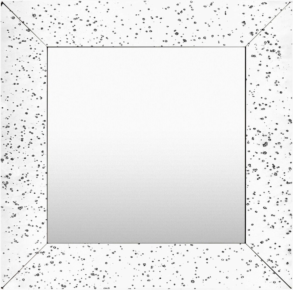 Crystalline Mirror, by Surya, 18" width x 18" height