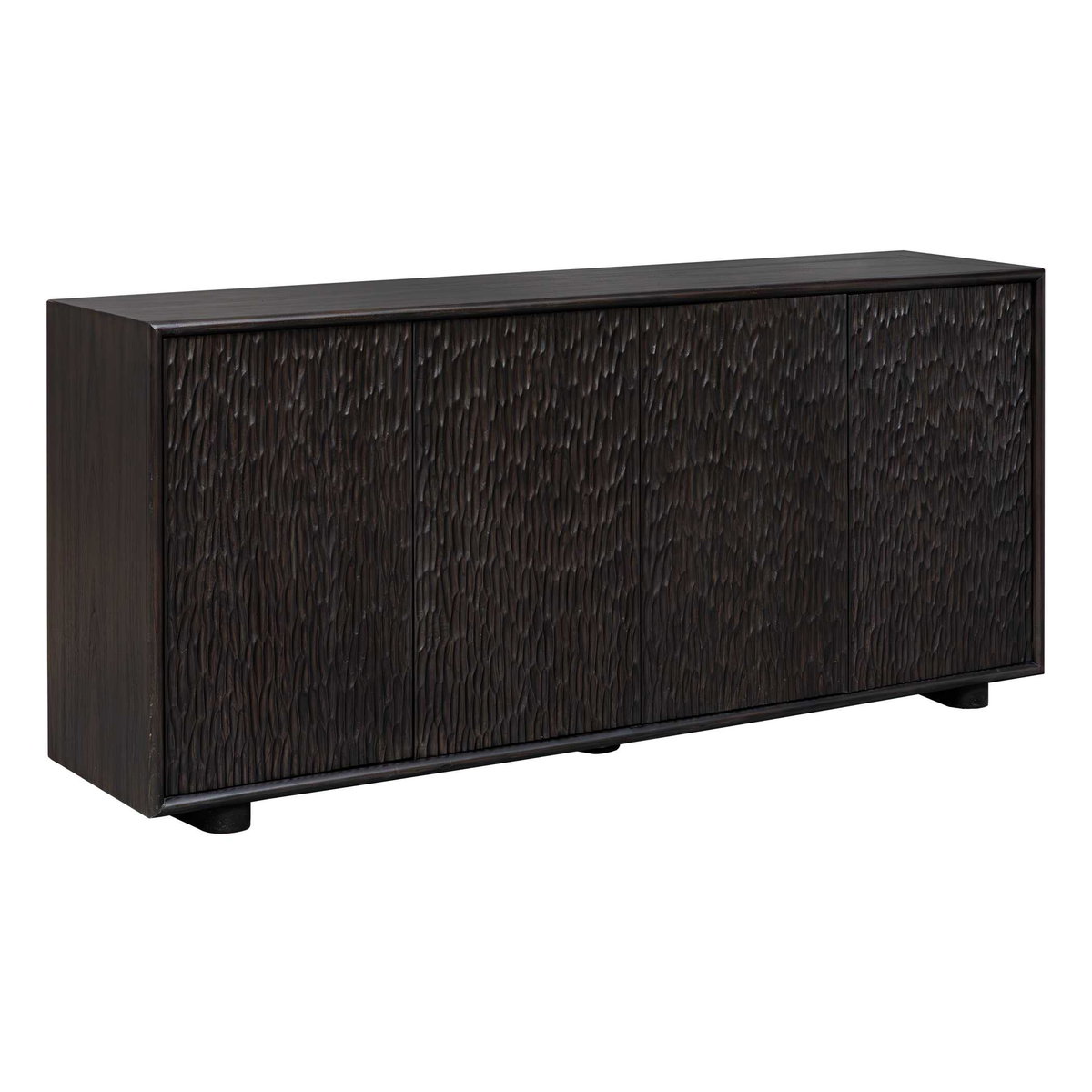 Stevenson Chiseled 4 Door Cabinet, Cabinets & Chest by Uttermost, 74" width x 34" height x 18" depth View 4