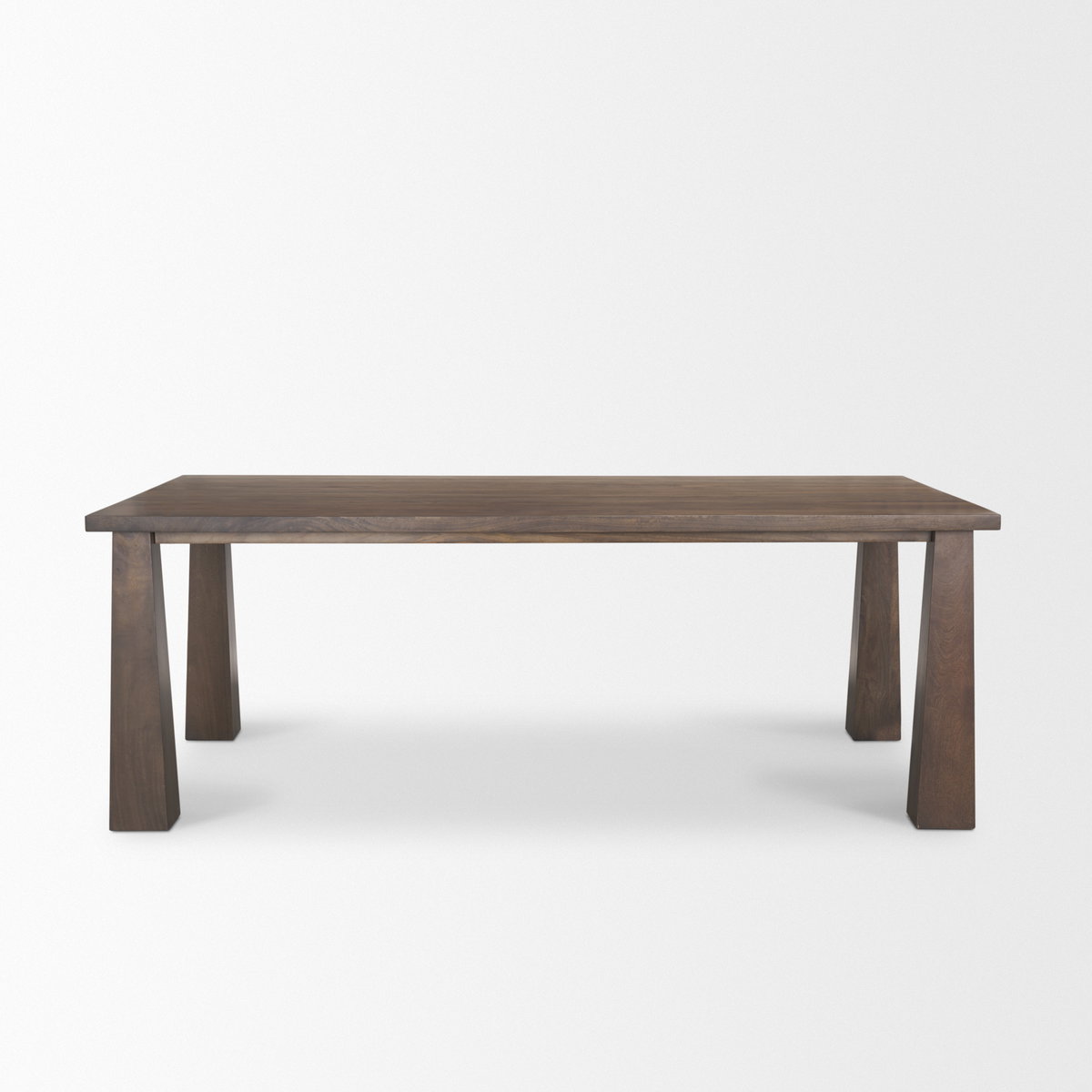 Wolcott 84'L x 42'W Rectangular Dining Table | Modern | Dark Brown Wood | Seats 8, by Mercana, 84" length x 42" width x 30" height View 4