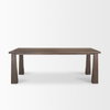 Wolcott 84'L x 42'W Rectangular Dining Table | Modern | Dark Brown Wood | Seats 8, by Mercana, 84" length x 42" width x 30" height thumbnail 4